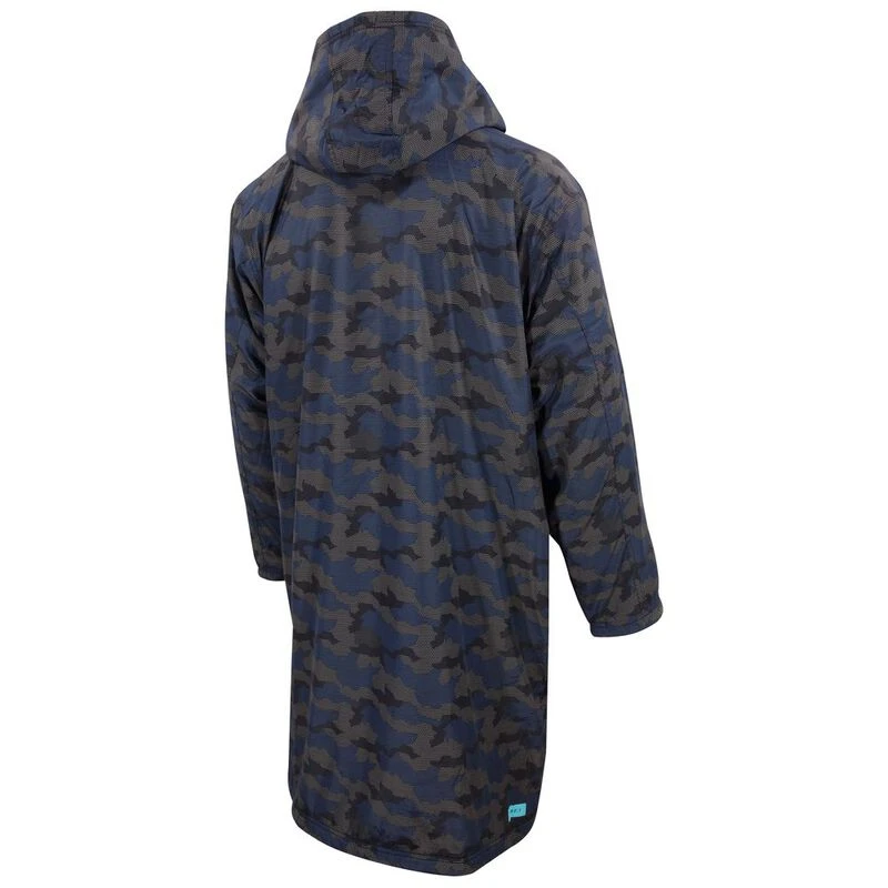 Zone3 Polar Fleece Parka Robe Jacket (Camo Blue)