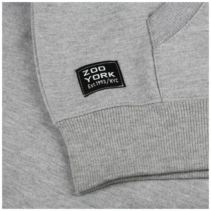 Zoo York Mens Camo Box Hoodie Grey Heather Sportpursuit