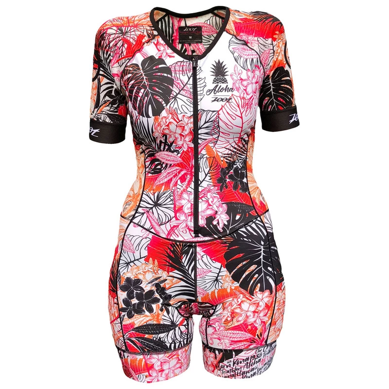 Zoot Womens Ltd Tri Aero Short Sleeve Race Suit (Ali'I) | Sportpursuit