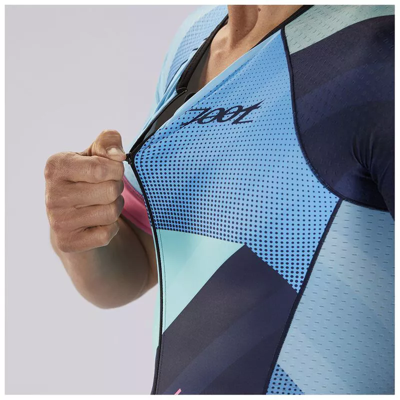 Zoot Mens LTD Tri Aero Short Sleeved Race Suit (Cali 19
