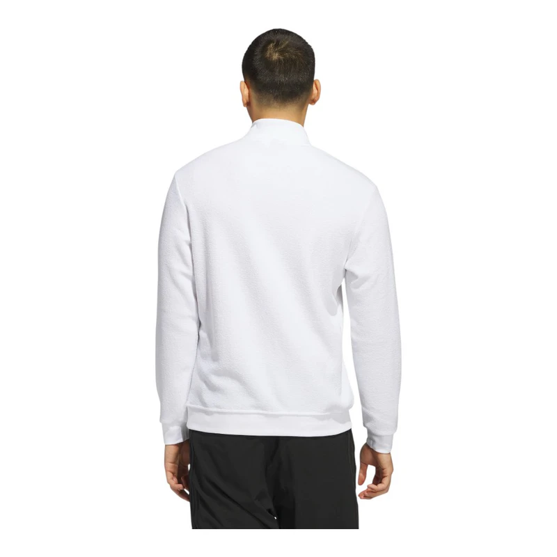 adidasGolf Mens Ultimate365 Terry Fleece Pullover (White) | Sportpursu
