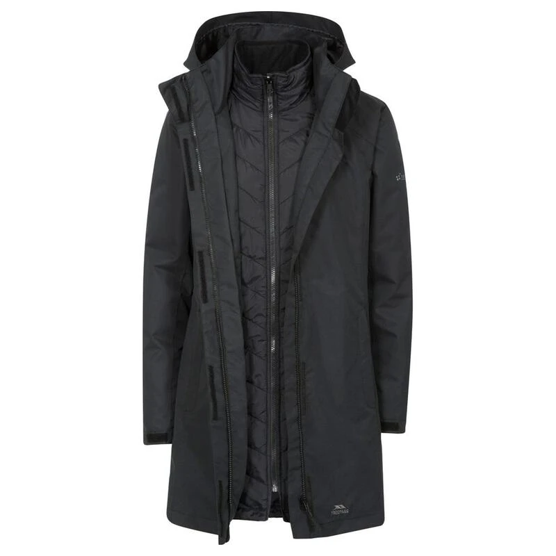 Trespass Womens Alissa II 3 in 1 Jacket Black Sportpursuit