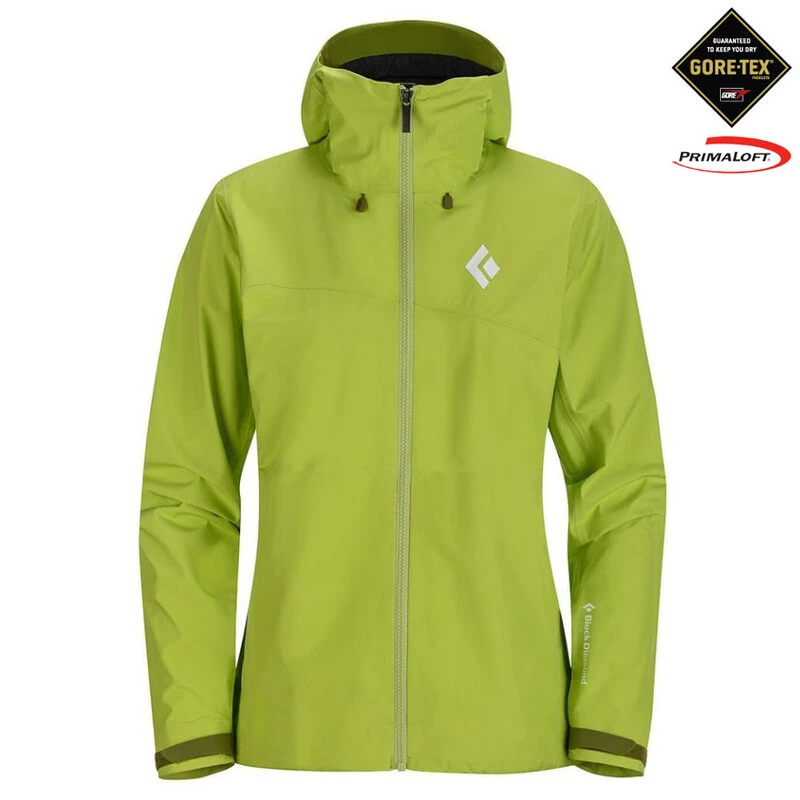 Black Diamond Womens Liquid Point Shell Jacket Aloe Sportpursuit.c