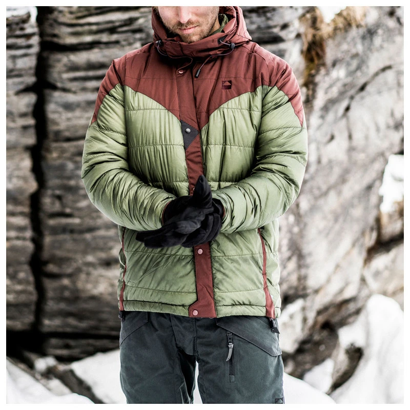 Klattermusen Mens Alte 2.0 Down Jacket (Burnt Lava) | Sportpursuit.com