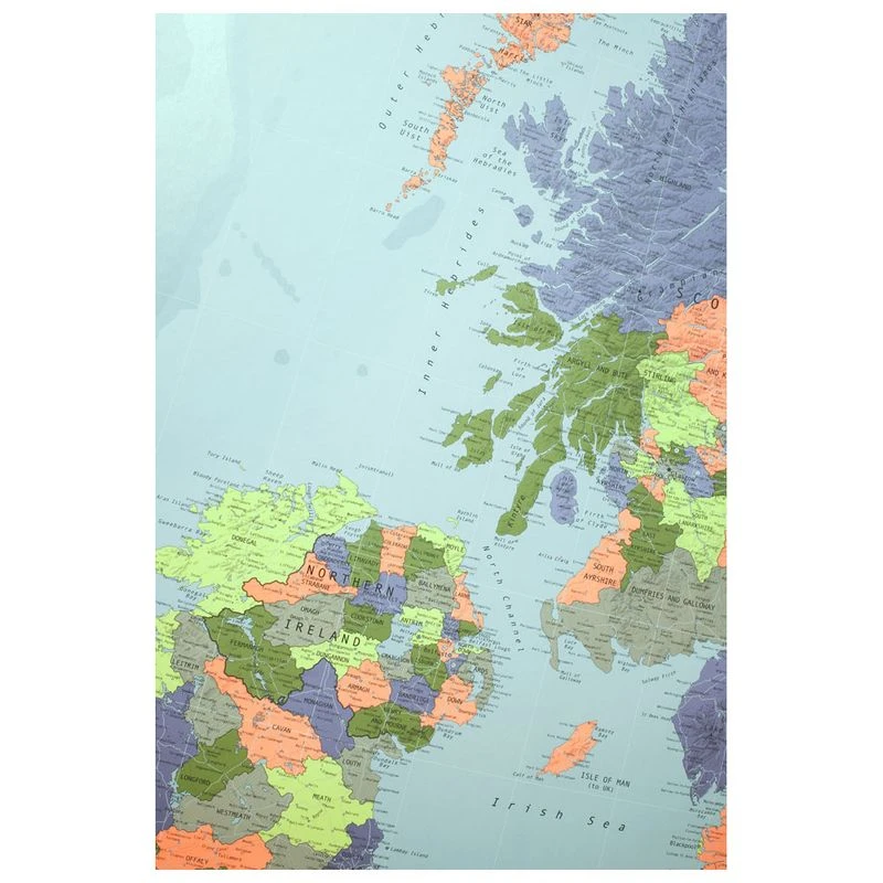 The Future Mapping Company British Isles Wall Map (1000 x 700