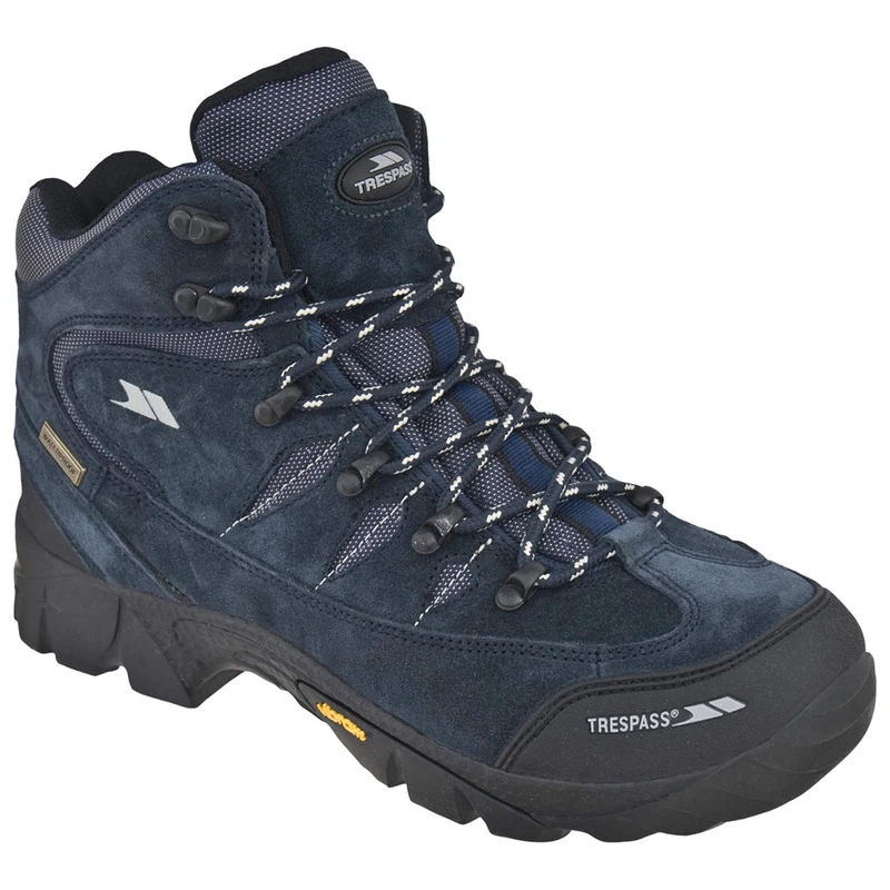 Trespass Mens Belas Hiking Boots Navy Blue Sportpursuit