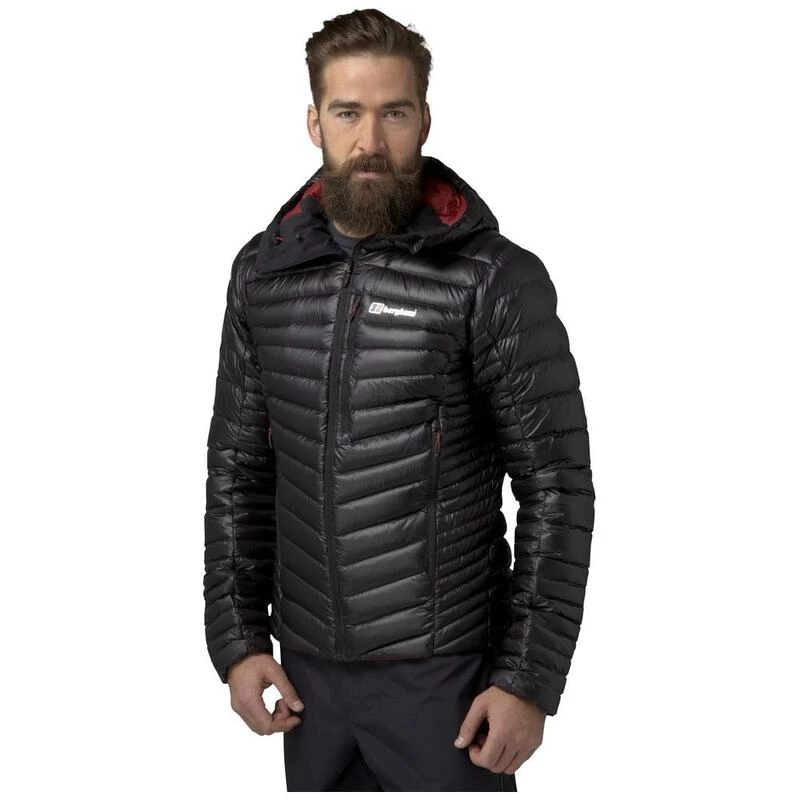 Berghaus Mens Extreme Micro Down Jacket (Black/Dark Red