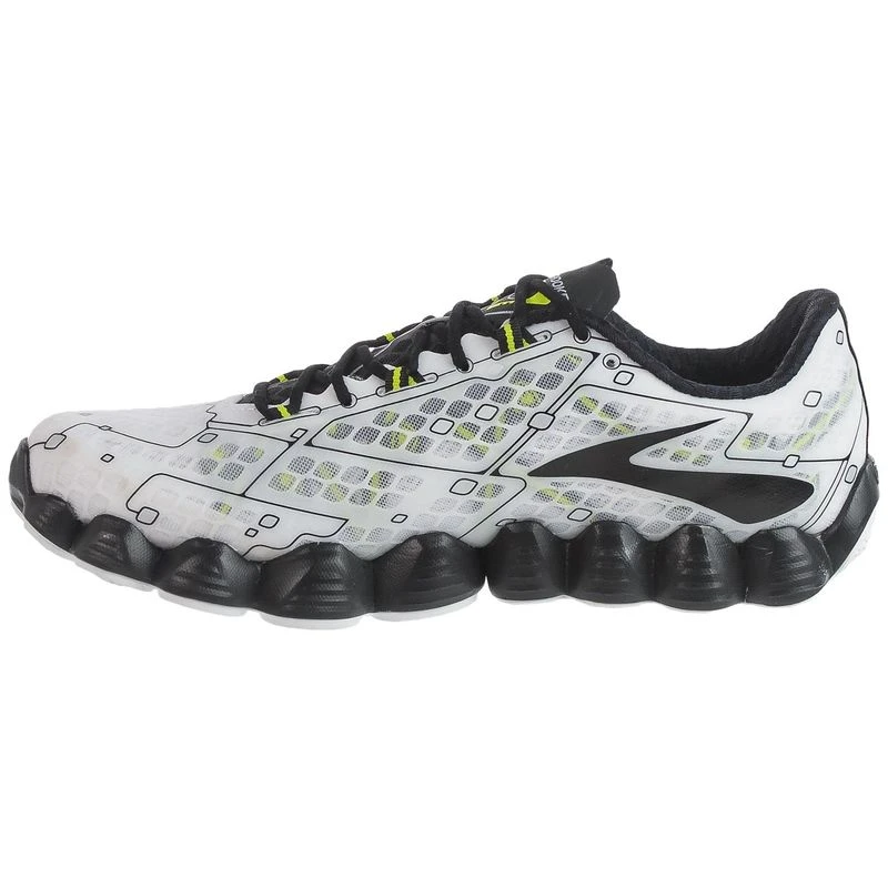 Brooks Mens Neuro Shoes White Black nightlife Sportpursuit