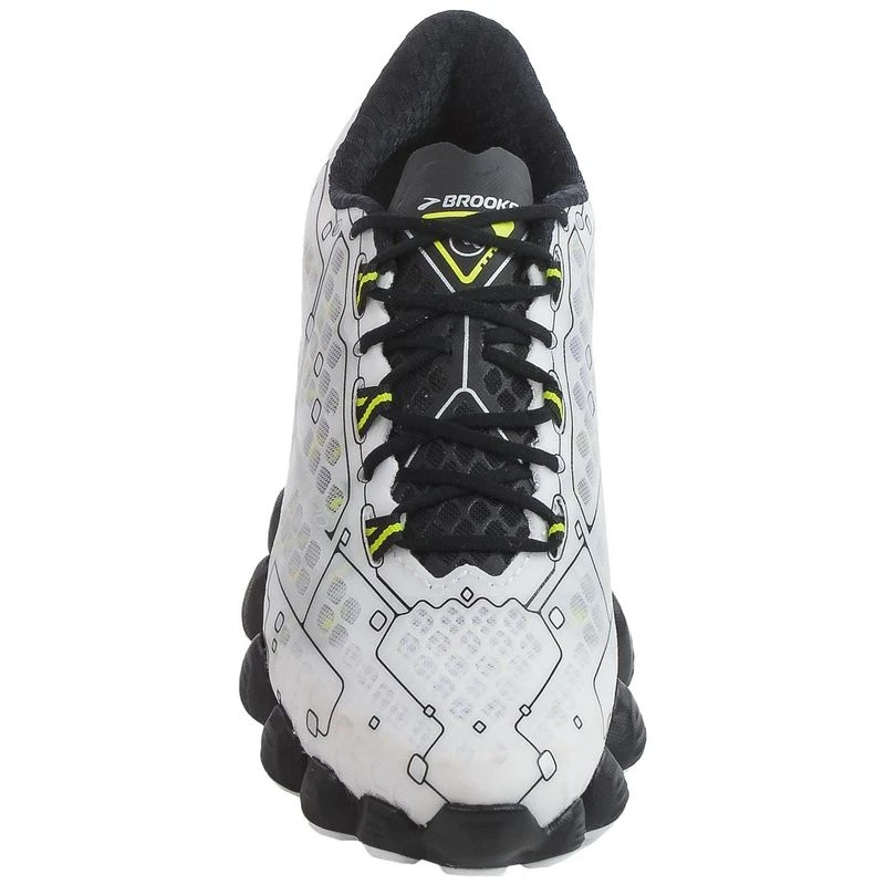 Brooks Mens Neuro Shoes White Black nightlife Sportpursuit