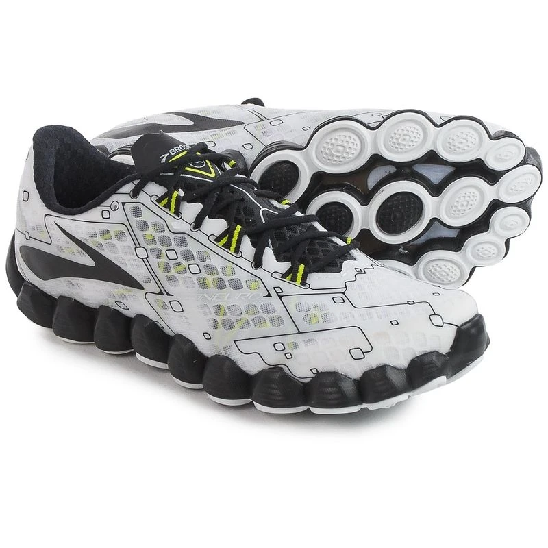 Brooks Mens Neuro Shoes White Black nightlife Sportpursuit