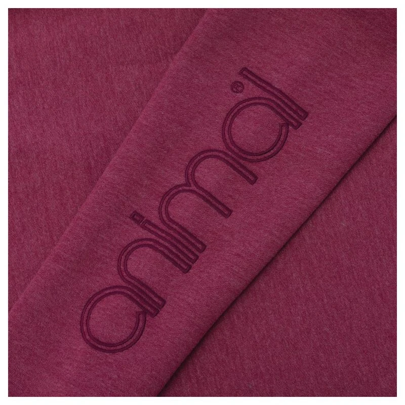 Animal Womens Roo Full Zip Hoodie Bordeaux Red Marl Sportpursuit.c