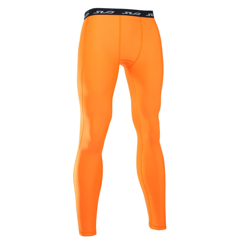 Sub Sports Mens Cold Compression Leggings Orange Sportpursuit