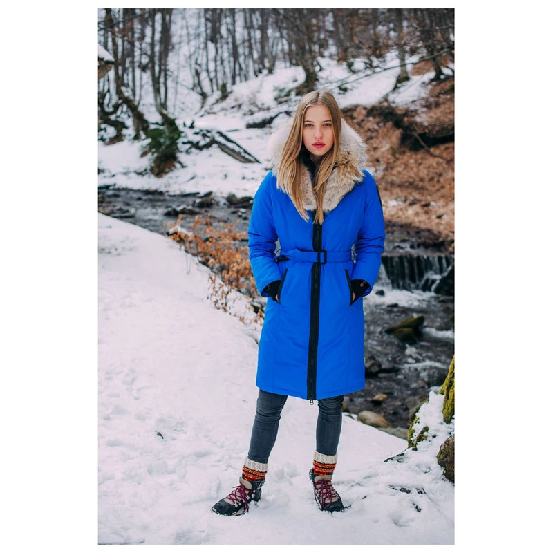 Arctic Bay Womens Regina Down Parka Royal Blue Sportpursuit