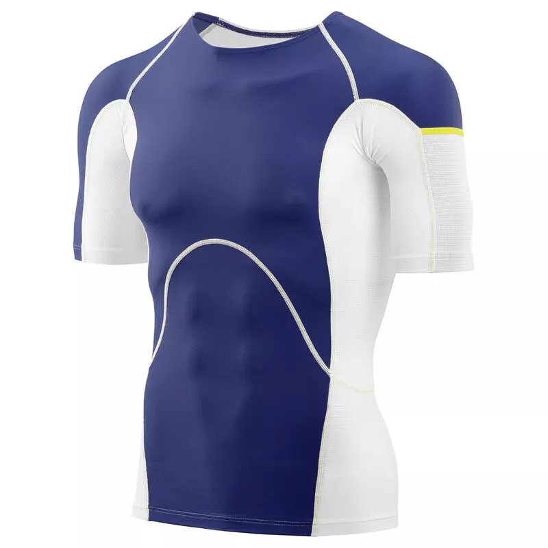 Skins Mens DNAmic Ultimate Cooling Short Sleeve Top White Zephyr S