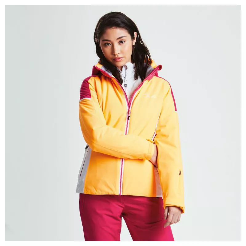 Dare2B Womens Contrive Jacket Orange Blast Pink Fusion Sportpursui