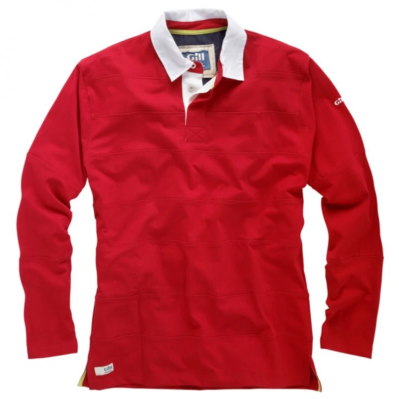 Gill Marine Mens Elements Rugby Shirt (Red)