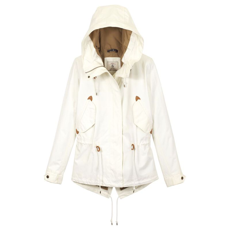 Aigle Womens Retrostare Parka Jacket Off White Sportpursuit Com