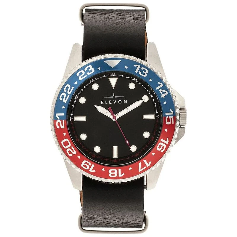 Elevon Montre de tous les jours Dumont Noir Bleu Noir Sportpursuit