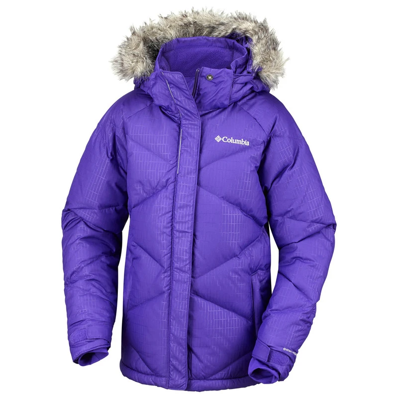 Columbia Girls Mini Lay D Down Puffer Hyper Purple Emboss Sportpur