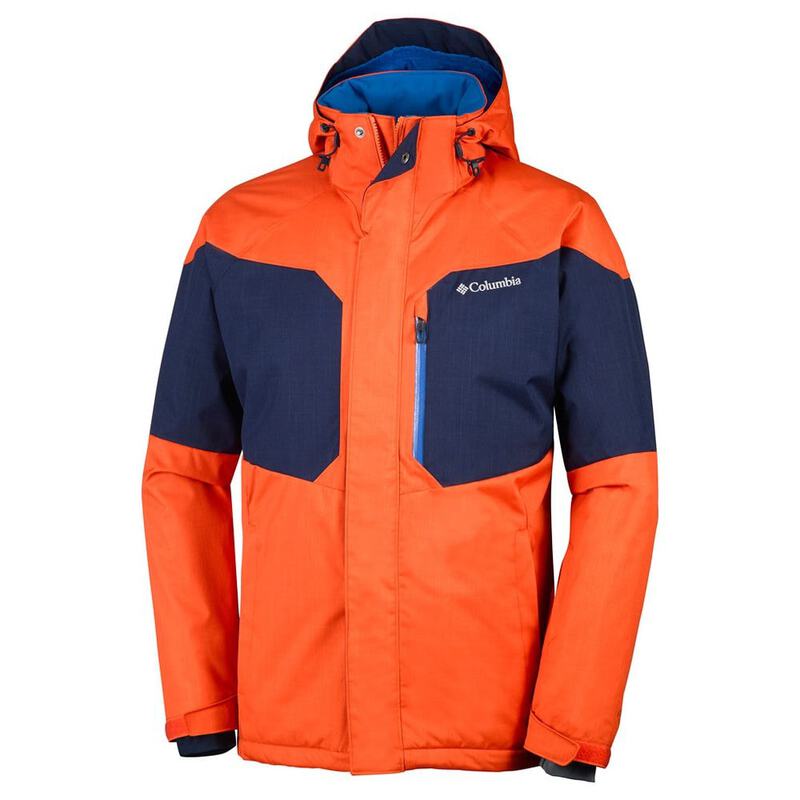 Columbia Mens Alpine Action Ski Jacket (Tangy Orange/Collegiate Navy)