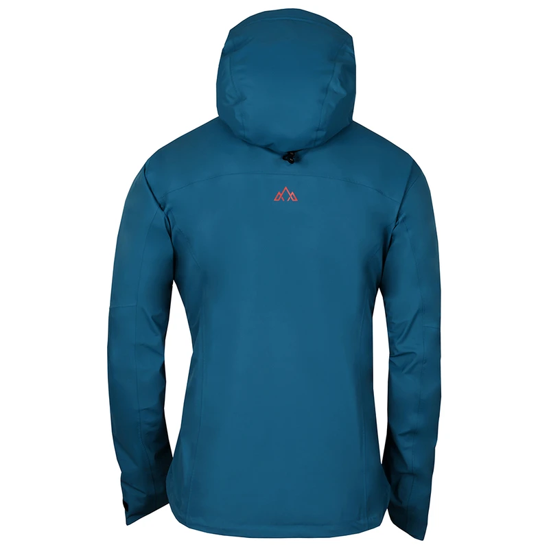 Fjern Mens Orkan Waterproof Shell Jacket Teal Orange Sportpursuit