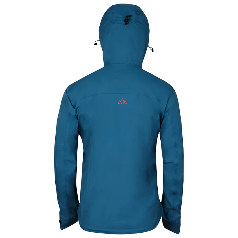 Mens Orkan Waterproof Shell Jacket Teal Orange Fjern