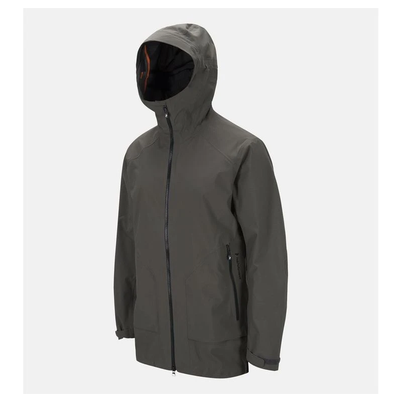 2025年新作アイテムが続々登場 3-Layer Civil Mens Performance Peak Jacket Olive (Black ジャケット・アウター
