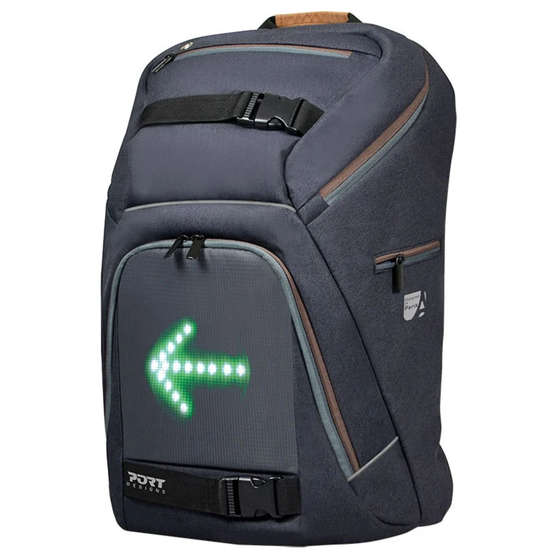 Port Designs GO LED Laptop Backpack Black Sportpursuit