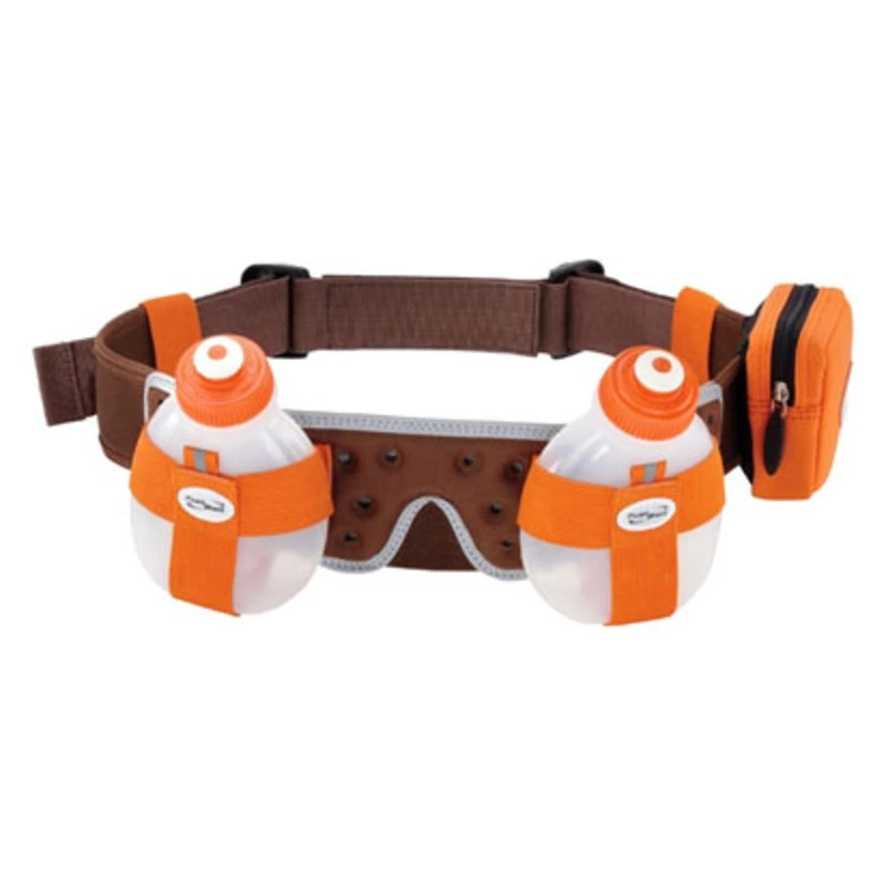 Fuelbelt Helium H2O 2 Bottle Belt Tangerine Cocoa Sportpursuit