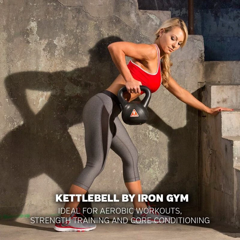 Iron Gym 12kg Kettlebell Black Sportpursuit