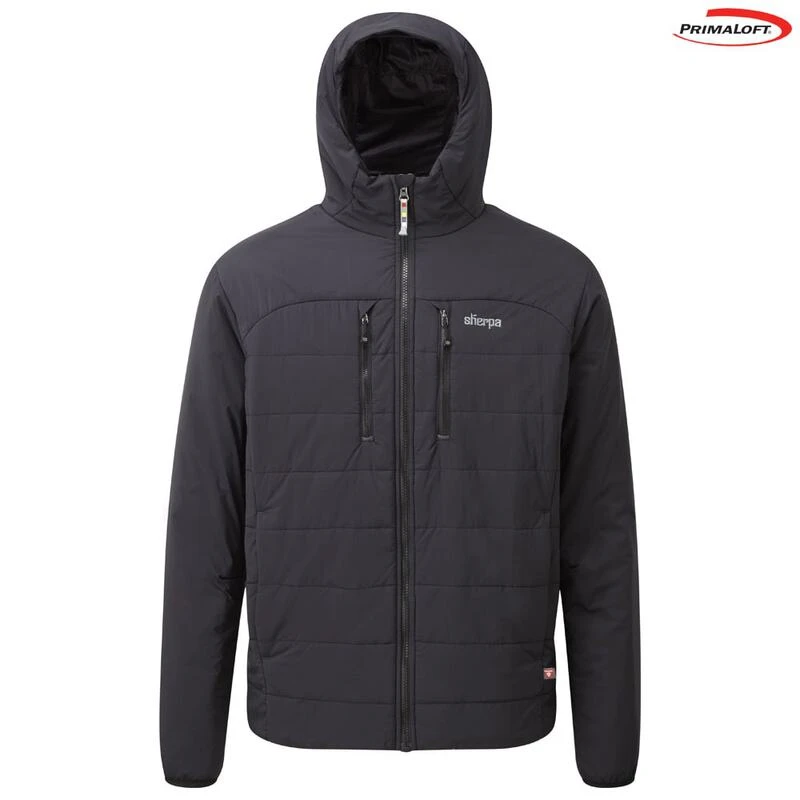 Sherpa Mens Kailash Hooded Jacket (Black/Monsoon Grey) Sportpursuit.