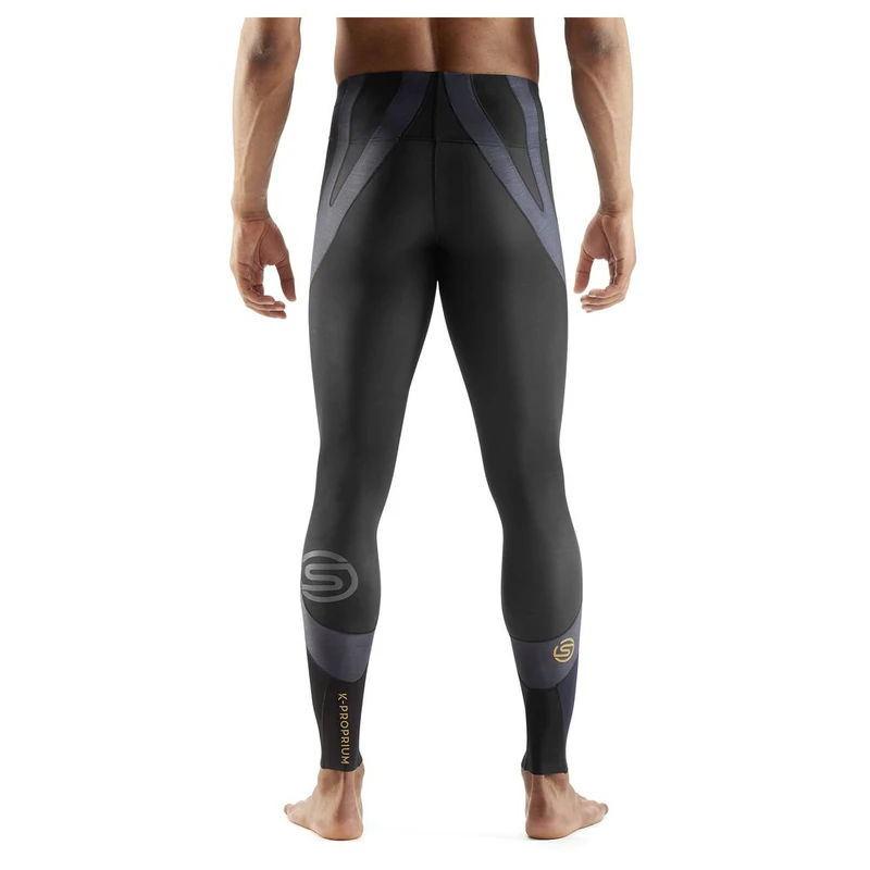 Skins Mens K-Proprium Long Tights (Black/Carbon) | Sportpursuit.com