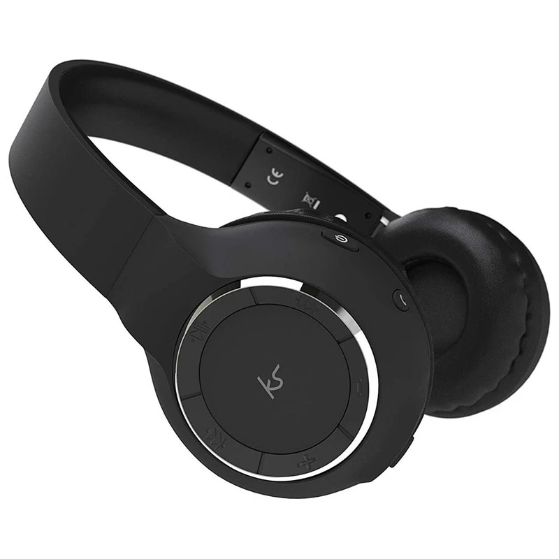 KitSound Arena Wireless Headphones + Microphone (Black) Sportpursuit