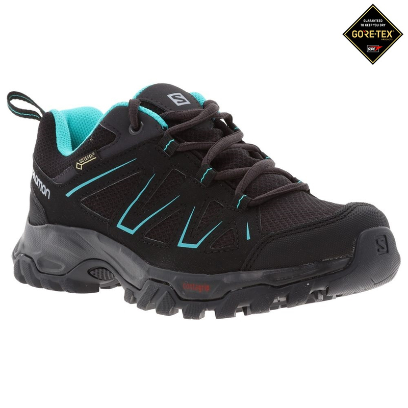 Salomon Womens Tibai GTX Shoes Black Black Ceramic Sportpursuit