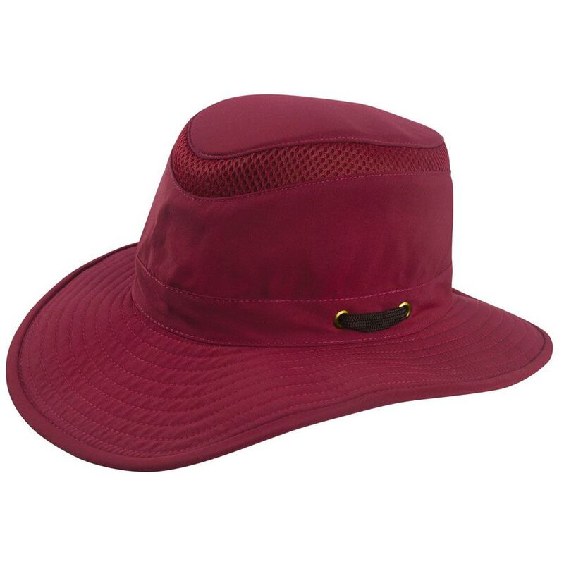 red tilley hat