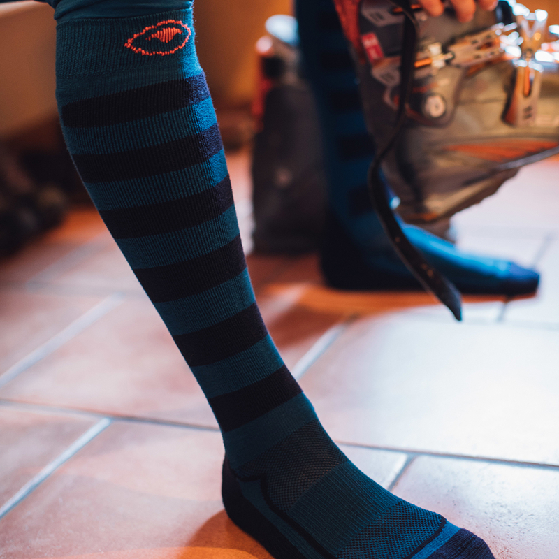 Merino Ski Socks (2 Pack Navy/Blue)