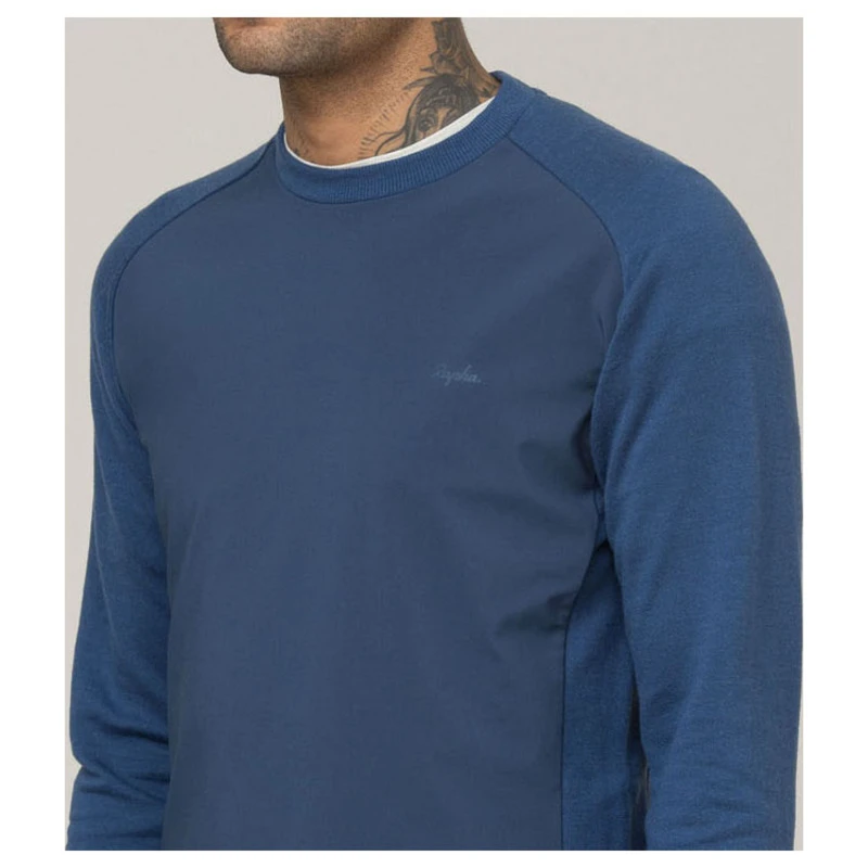 Rapha Mens Merino Windblock Pullover (Dark Blue