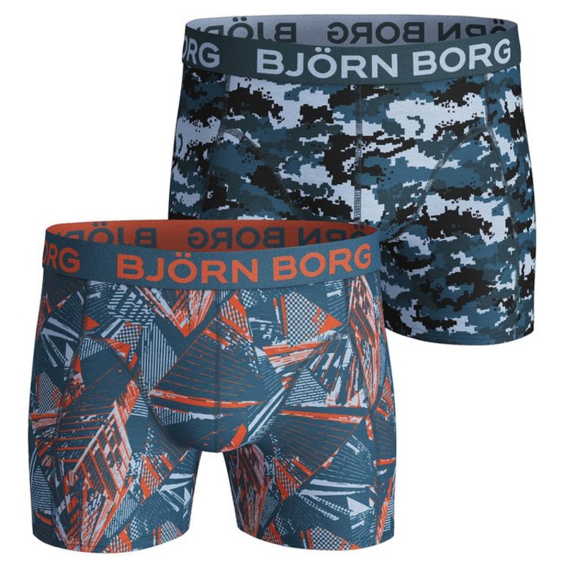 Bjorn Borg Mens Skyscraper Silhouette Boxers 2 Pack Corsair