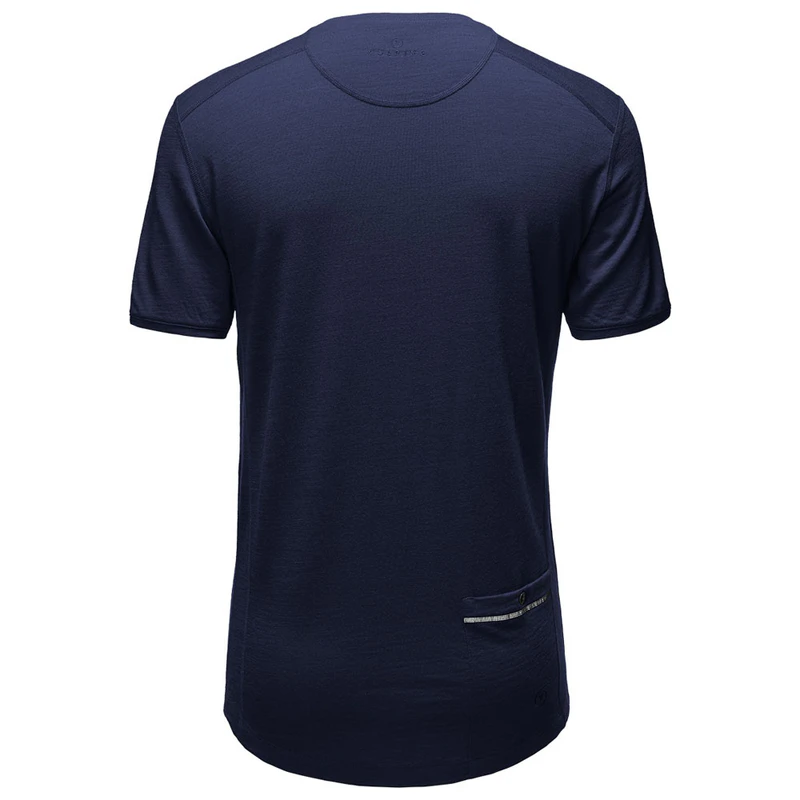 Vulpine Mens Merino Henley (Classic Navy)