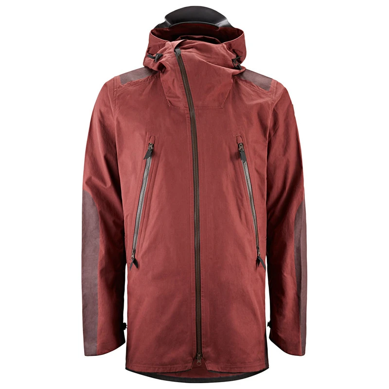 Klattermusen Mens Midgard Shell Jacket Classic Logo Burnt Lava S