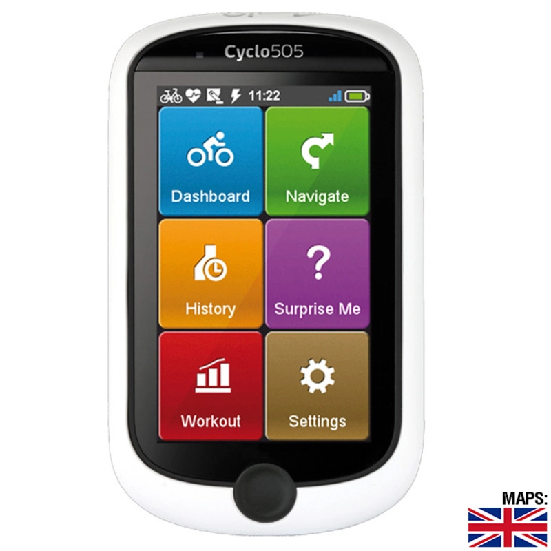 Cycle computer with sales maps