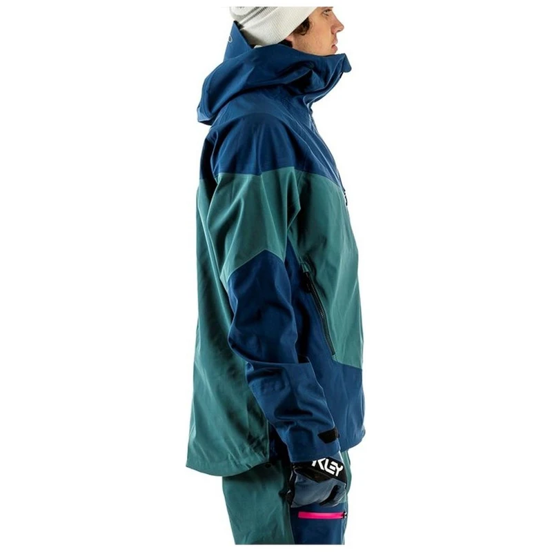 Oakley Mens Timber 2.0 3L Shell Jacket Poseidon Sportpursuit