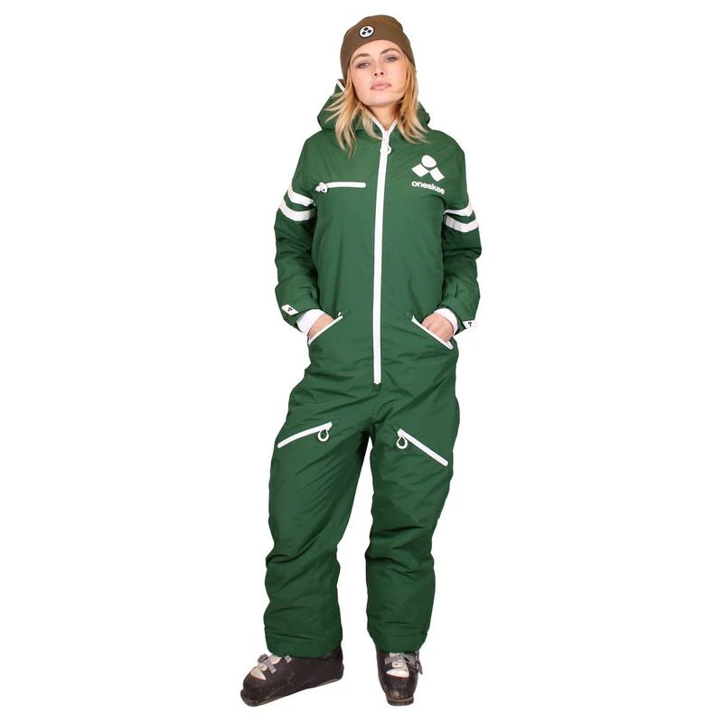 Oneskee Womens All In One Ski Suit College Green Sportpursuit