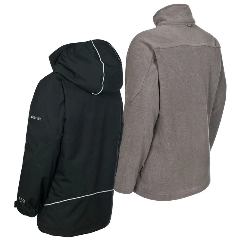 Trespass Kids Prime 3 in 1 Jacket Black Sportpursuit