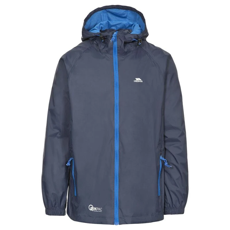 Trespass Qikpac Packaway Waterproof Jacket Navy Sportpursuit