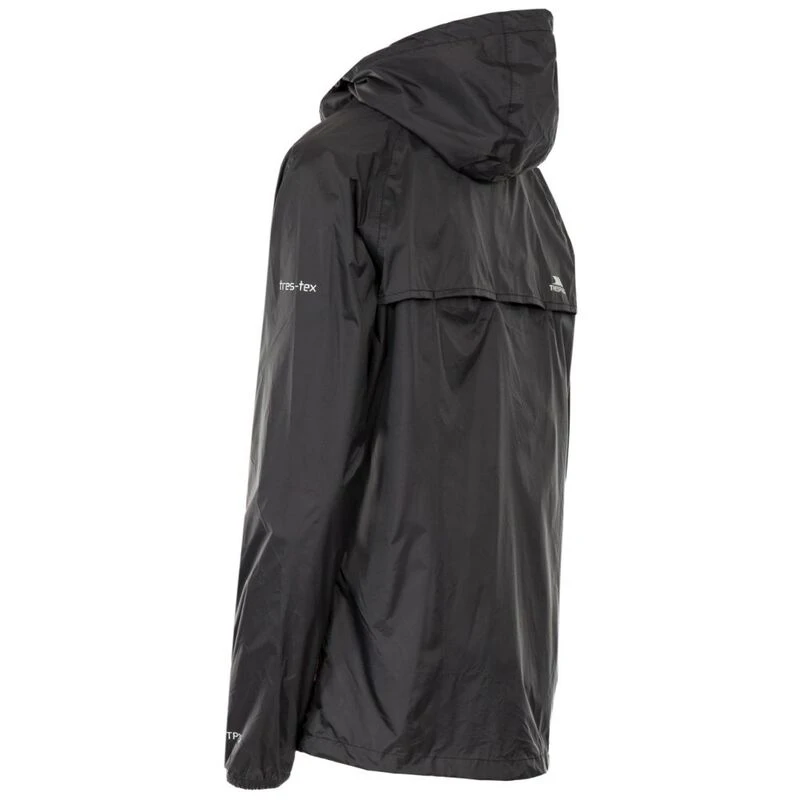 Trespass Womens Qikpac Waterproof Jacket Black Sportpursuit