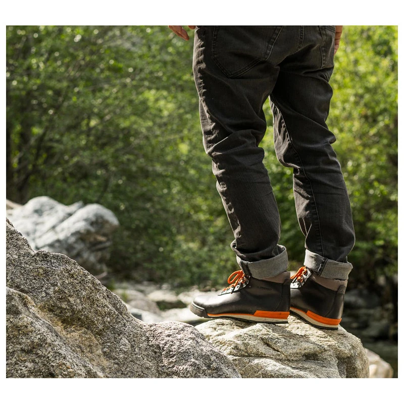 Ridgemont Mens Heritage Shoes Black Orange Sportpursuit
