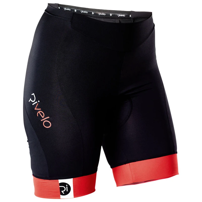 Rivelo Womens Ranmore Shorts (Black/Red) | Sportpursuit.com
