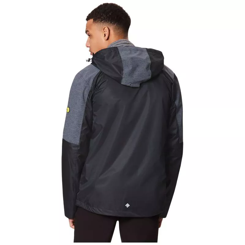 Regatta Mens Alkin II Waterproof Jacket Black Seal Grey Sportpursu