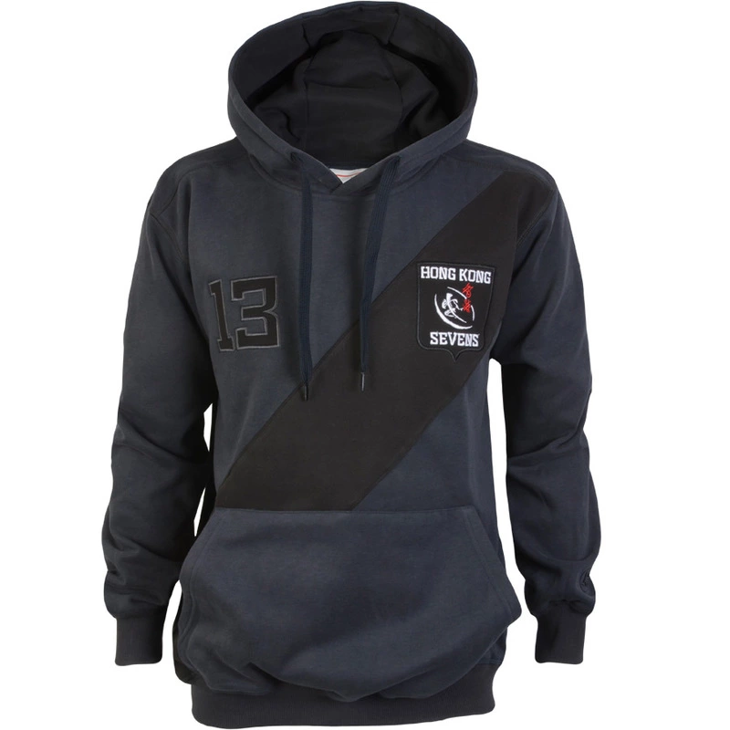 Mens Sash Hoodie Charcoal Black